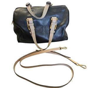 Michael Kors Black and Tan Crossbody Bag